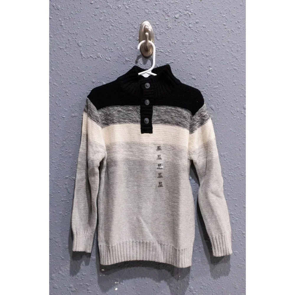 NWT The Children's Place Ombre Striped Sweater, 5T